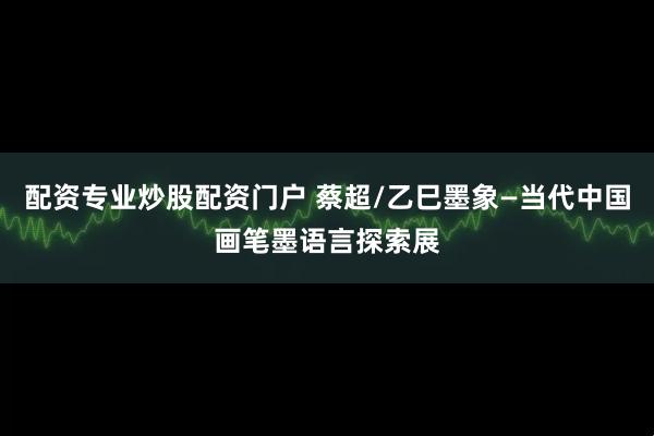 配资专业炒股配资门户 蔡超/乙巳墨象—当代中国画笔墨语言探索展